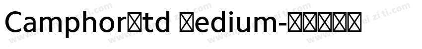 CamphorStd Medium字体转换